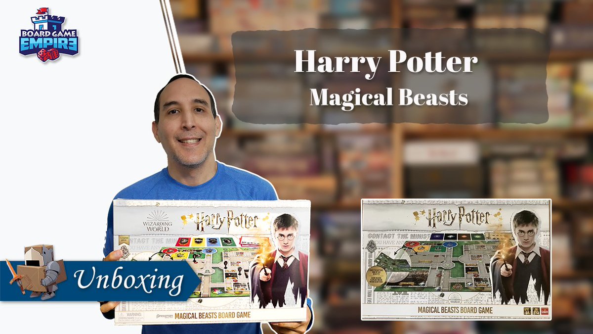 Harry Potter Magical Beasts Unboxing youtube.com/watch?v=yXz5KQ… @GoliathGamesUS #boardgameempire #Unboxing #TopGames #BoardGames #HarryPotterMagicalBeasts #GoliathGames #BGG #boardgamenight #boardgamenights #boardgameaddict #boardgamegeeks #boardgameday #boardgamecommunity