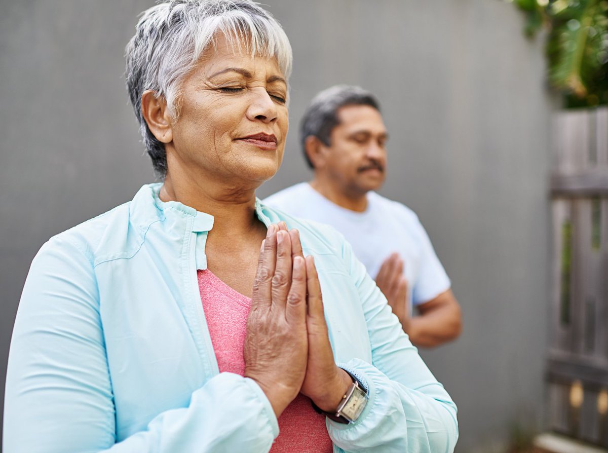 Did you know? The unique relationship between stress and aging can cause new health problems and worsen existing ones. Stress can even speed up the aging process. Exercise, adequate sleep, and meditation are things that can help lower stress. #stressawarenessmonth