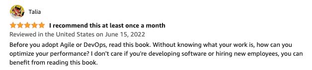 We've all benefited from Dominica DeGrandis' book Making Work Visible, and this review sums up our feelings nicely! 'Without knowing what your work is, how can you optimize your performance?' Read Talia's full review on Amazon: itrev.io/3J6mhbA.