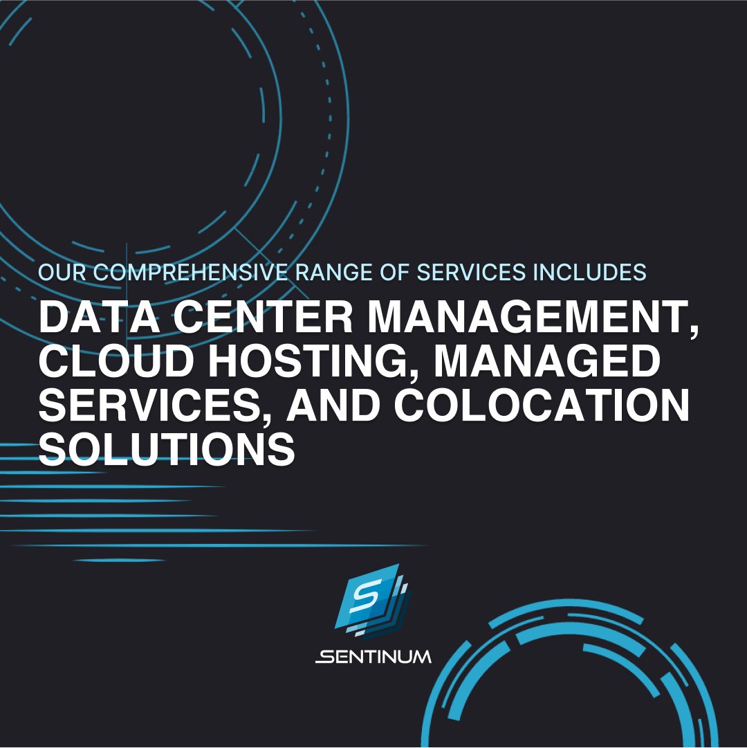 sentinuminc's tweet photo. At Sentinum our comprehensive range of services includes data center management, cloud hosting, managed services, and colocation solutions.

Contact us today at (888) 488-4231 or visit us at https://t.co/jRZdWDKDNS. https://t.co/BOYilc3iwn