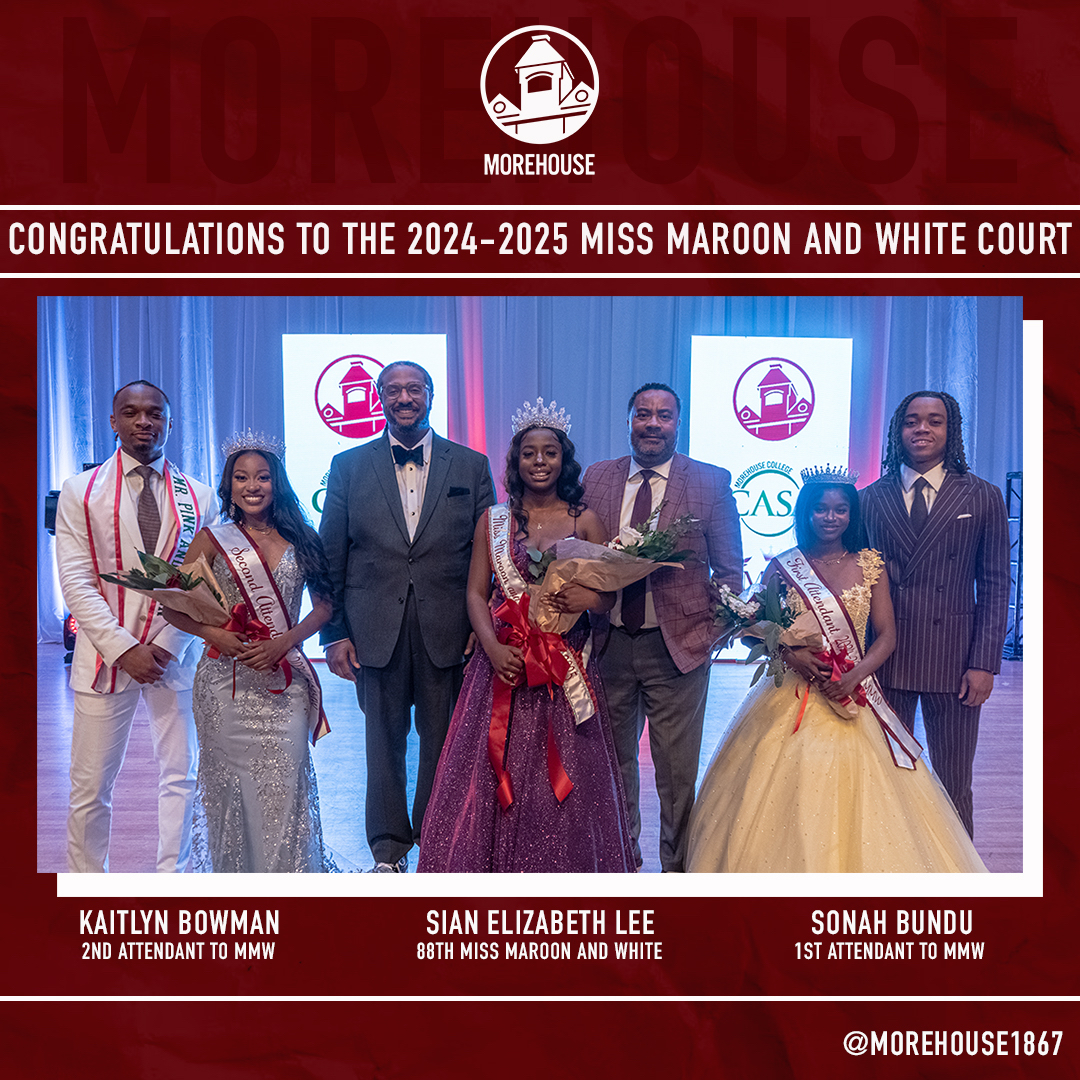 #MissMaroonandWhite Congratulations to Sian Elizabeth Lee and her court for being elected during the 2024 Miss Maroon and White Pageant. 👑 Sonah Bundu and Kaitlyn Bowman were named the First and Second Attendants to the 88th Miss Maroon and White, respectively.