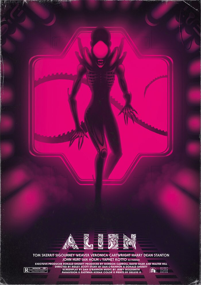 Alien (1979) poster art. #TheHorrorReturns #TheHorrorReturnsPodcast #THRPodcastNetwork #Horror #HorrorMovies #HorrorFilms #HorrorTelevision #HorrorSeries #HorrorPodcast #HorrorFamily #MutantFam #Alien #SigourneyWeaver #RidleyScott #MickeySylvan