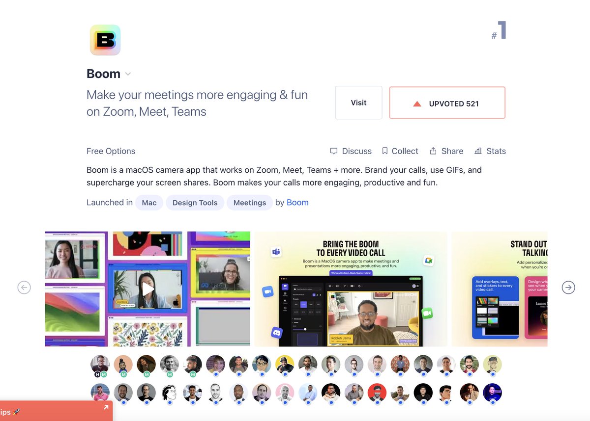 Robleh (@robjama) on Twitter photo We made it to #1 on <a href="/ProductHunt/">Product Hunt 😸</a>. Huge thanks for all the support and kind words! 🙏🏾❤️
Boom holding it down for Canada, the GTA and @535Toronto! Help us keep the momentum. 💥 We made it to #1 on <a href="/ProductHunt/">Product Hunt 😸</a>. Huge thanks for all the support and kind words! 🙏🏾❤️
Boom holding it down for Canada, the GTA and @535Toronto! Help us keep the momentum. 💥