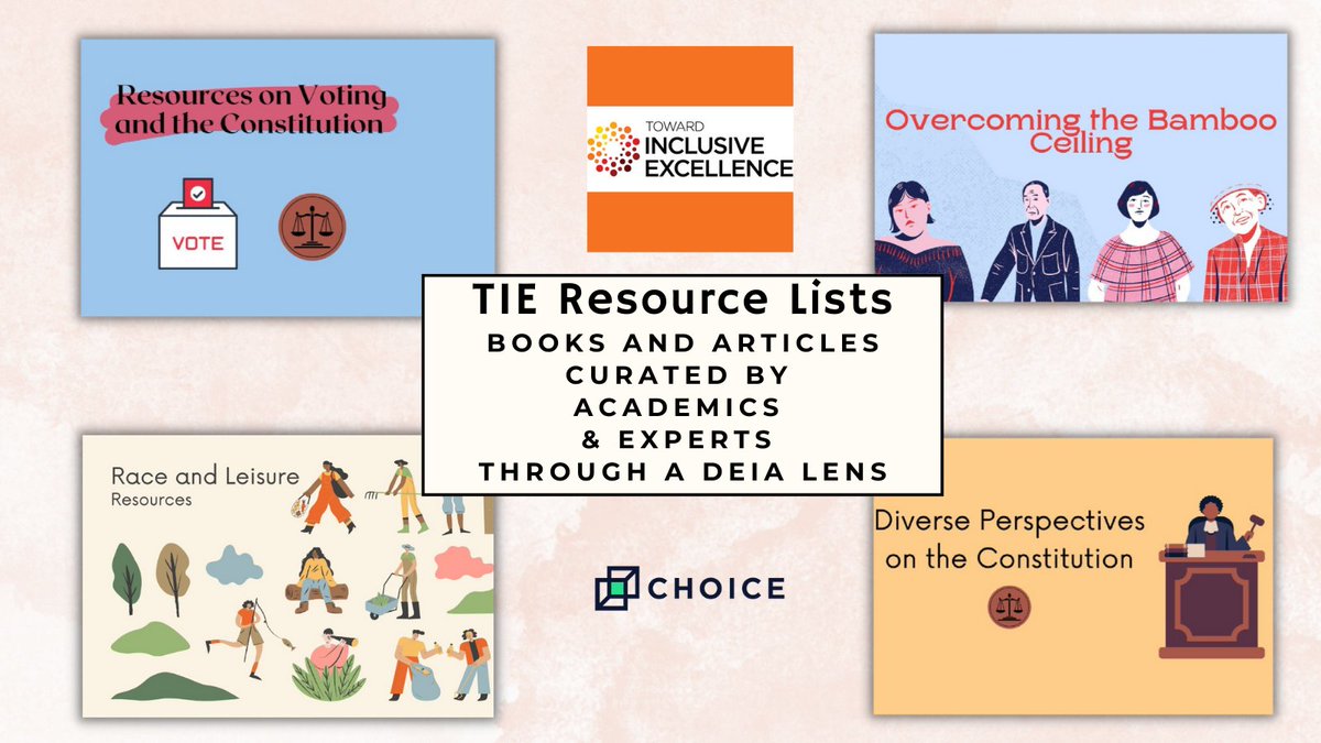 Check out TIEBlog #DEIA resource lists! Compiled educative sources of importance on timely topics like #ai, #disinformation, #mentalhealth & more. Curated by academics and field experts, perfect for sharing w/ #library staff, #faculty & #students ow.ly/Mmkw50NI4rC