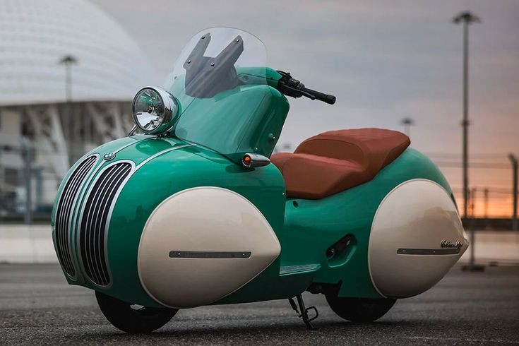A #BMW C400X #motorcycle kitted out with an #artdeco body kit designed by #Nmoto of #Miami. What do you think #quirky riders?