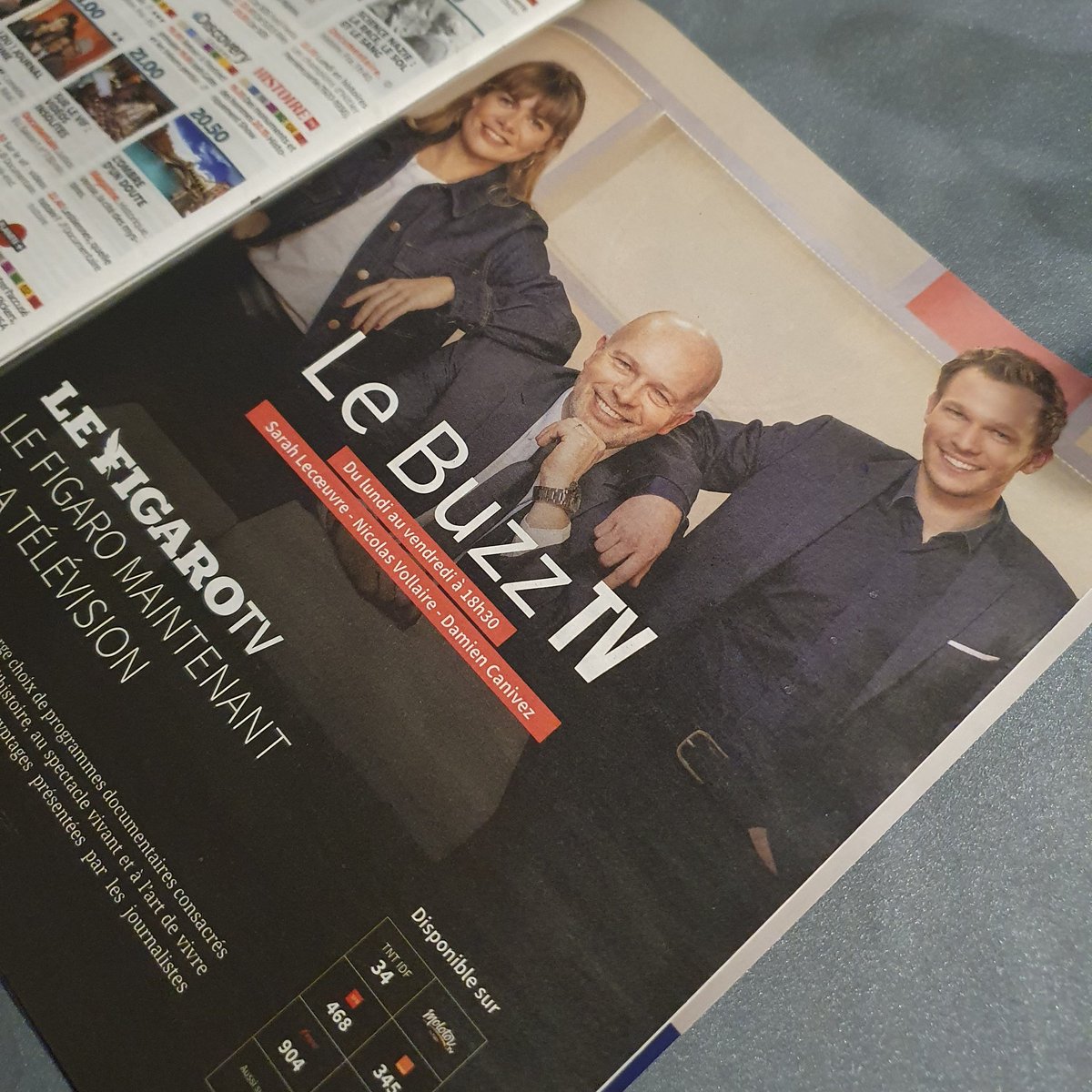 Fierté de voir cette belle promo du #BuzzTV dans <a href="/TVMAG/">TV Magazine</a> cette semaine 🤩👌