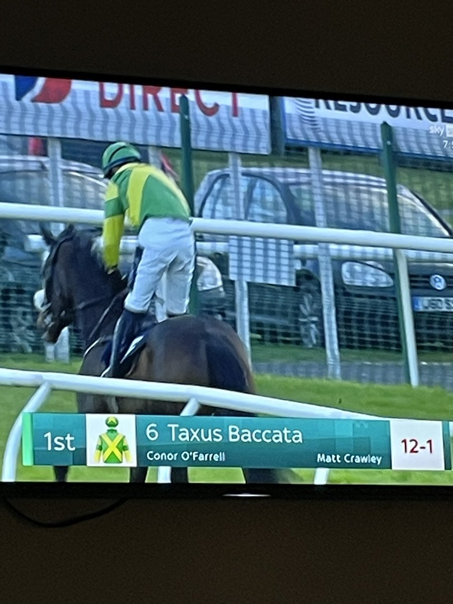 Well done to <a href="/crawley1990/">Matt crawley racing</a> and <a href="/ConorOFarrell3/">Conor O Farrell</a> following the win of ex Ballynoe graduate Taxus Baccata winning the bumper in fine style <a href="/UttoxeterRaces/">Uttoxeter Racecourse</a> , lovely to see her progress #future