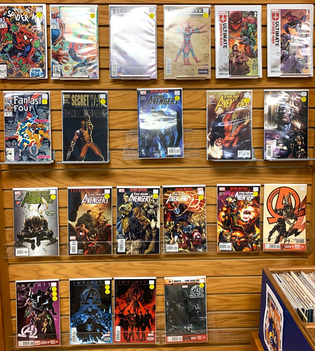 At CBH you get TWO big release days every week! Every Wednesday is New Comic Book Day Every SUNDAY is OLD Comic Book Day at CBH! Walls and showcases and boxes change every week. Come in and check them out! These are last Sunday's and some may be gone!