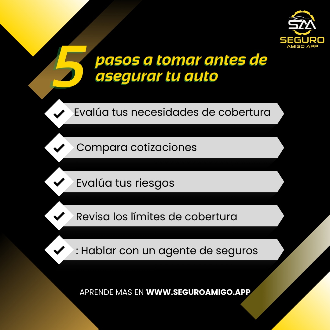 🚘 Before hitting the road, make sure to follow these 5 steps to get the perfect car insurance coverage! #RoadTripReady #InsuranceTips #PeaceOfMind 💰 Antes de salir a la carretera, ¡asegúrate de seguir estos 5 pasos para obtener la cobertura de seguro perfecta para tu auto! #...