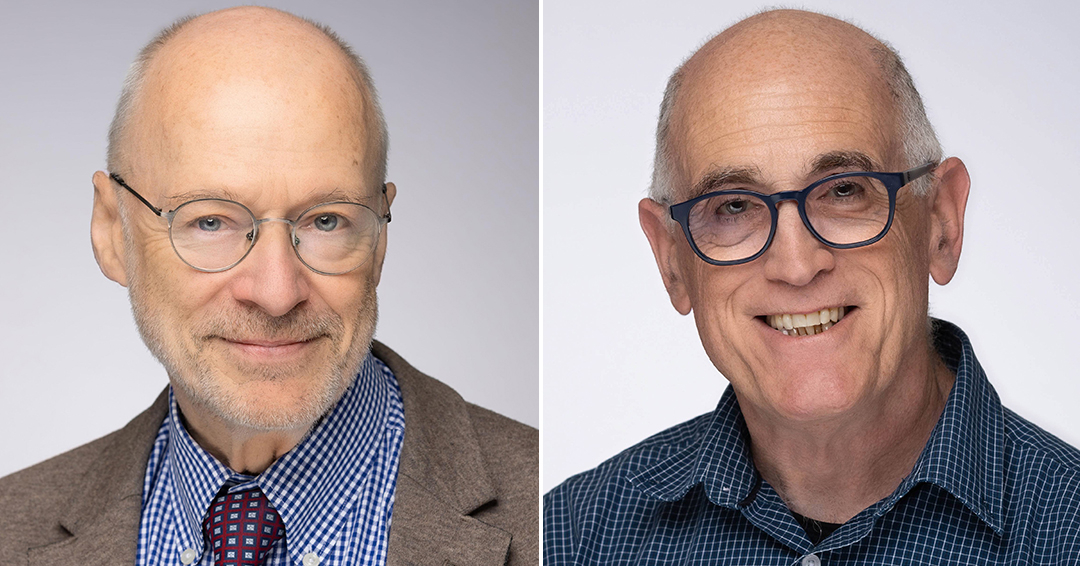 Donald Boudreau et Jeffrey Wiseman, chefs de file en médecine universitaire, ont reçu des honneurs de l’Association des facultés de médecine du Canada lors du Congrès international de médecine universitaire, à Vancouver. ow.ly/qvNh50RnbQh