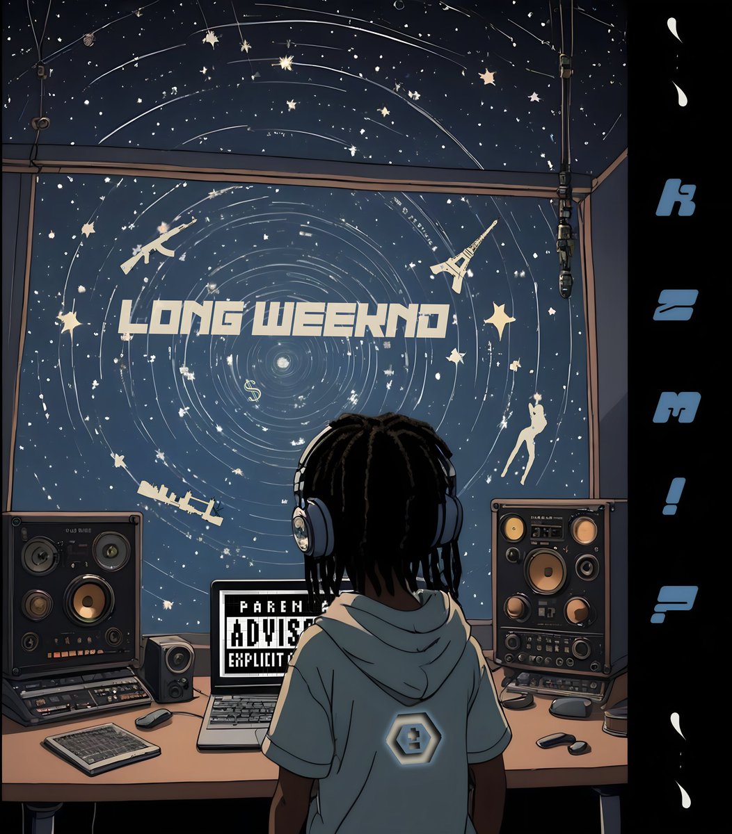 Long weeknd🎲, exclusive on SoundCloud! This Friday‼️see 🫵🏾 there . 
#NewMusic #NewArtist #Kzmvoid