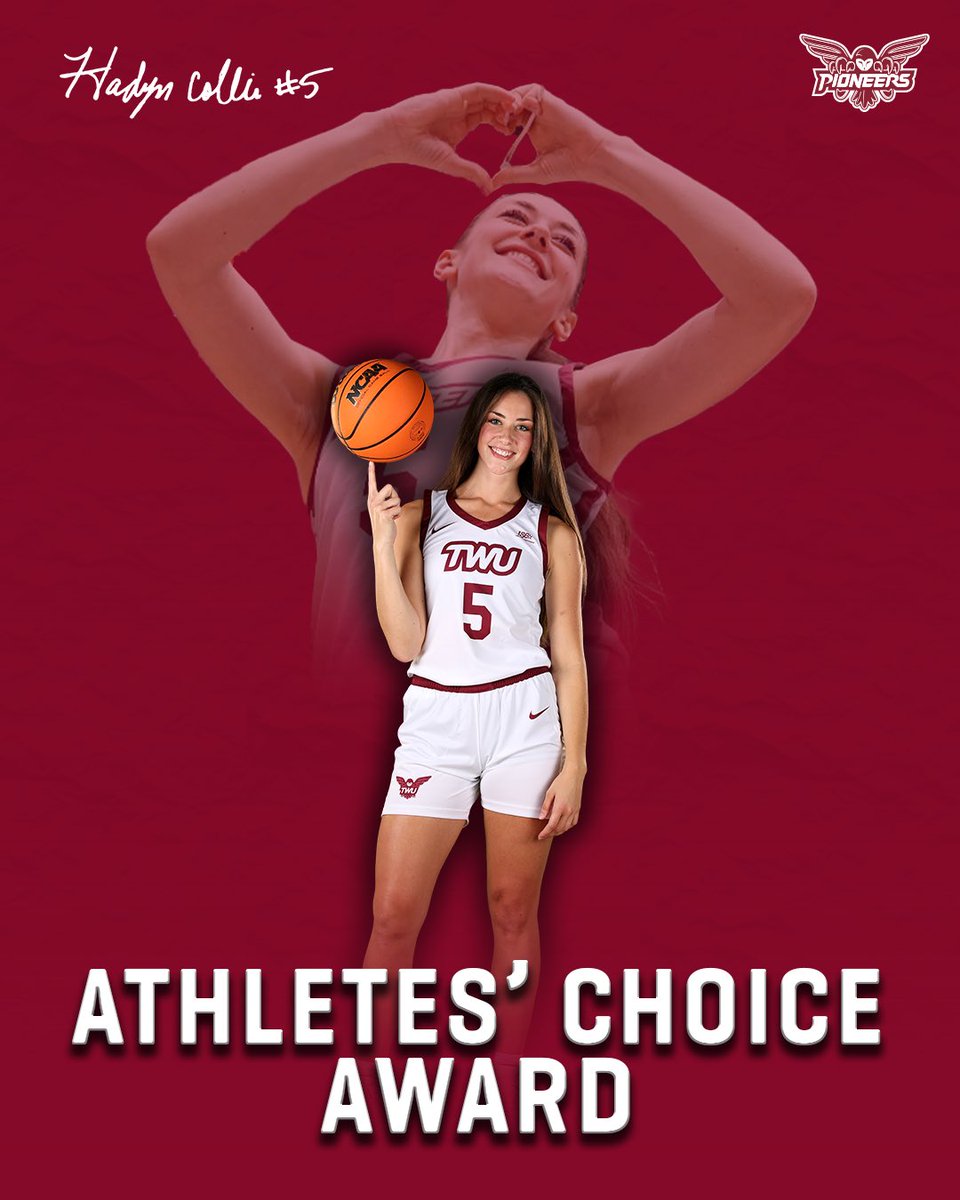 𝗔𝗧𝗛𝗟𝗘𝗧𝗘𝗦' 𝗖𝗛𝗢𝗜𝗖𝗘 𝗔𝗪𝗔𝗥𝗗 🏆 The Athletes’ Choice Award is chosen by the athletes as someone who is a strong role and exhibits a team-first attitude! The 2024 Athletes’ Choice Award Recipient was 𝗛𝗔𝗗𝗬𝗡 𝗖𝗢𝗟𝗟𝗜𝗘! #PioneerProud | #2024Oakleys