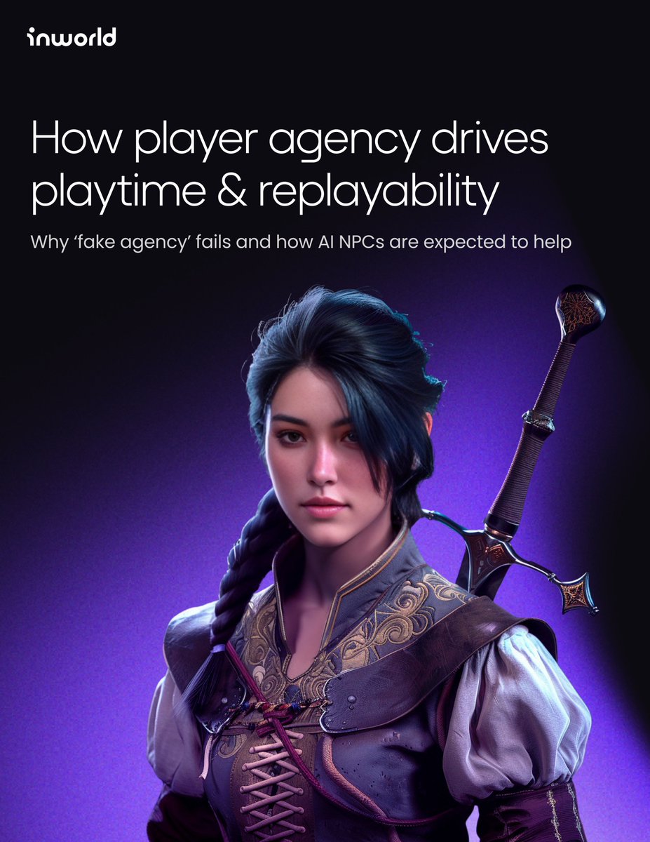 With the arrival of AI NPCs, games are poised for a paradigm shift in player agency. That’s expected to create more player-centric narratives. We dive into the research around player agency -- & how it helps drive playtime & replayability in this paper bit.ly/49Q7pcg