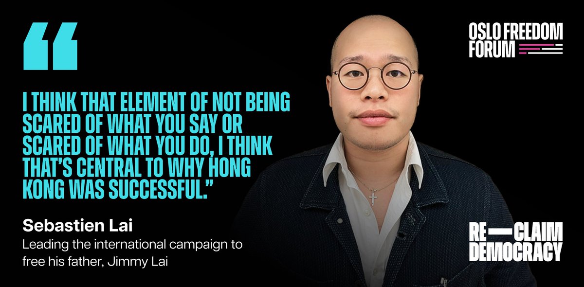 Join Sebastien Lai on the 2024 #OsloFF mainstage to advocate for @SupportJimmyLai. 👉 Get your tickets today: oslofreedomforum.com #ReclaimDemocracy