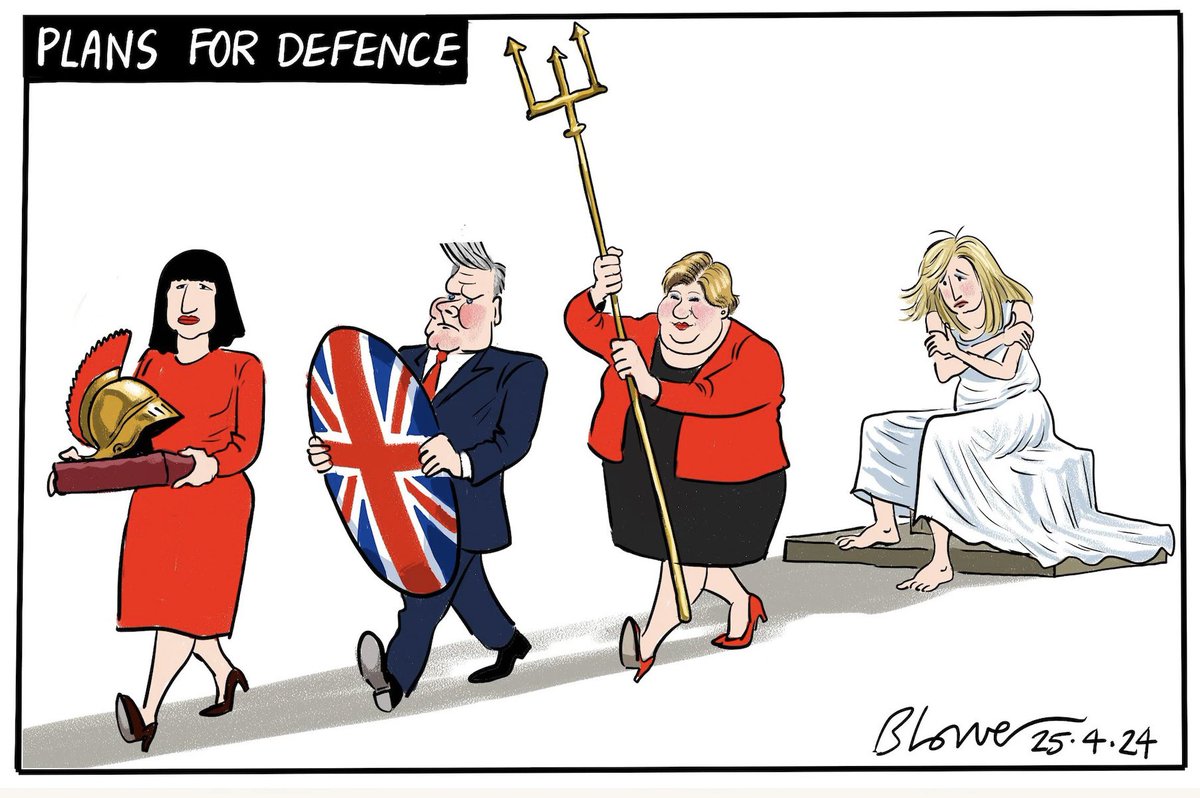 Patrick Blower on #Labour #DefenceSpending #KeirStarmer #RachelRiley – political cartoon gallery in London original-political-cartoon.com
