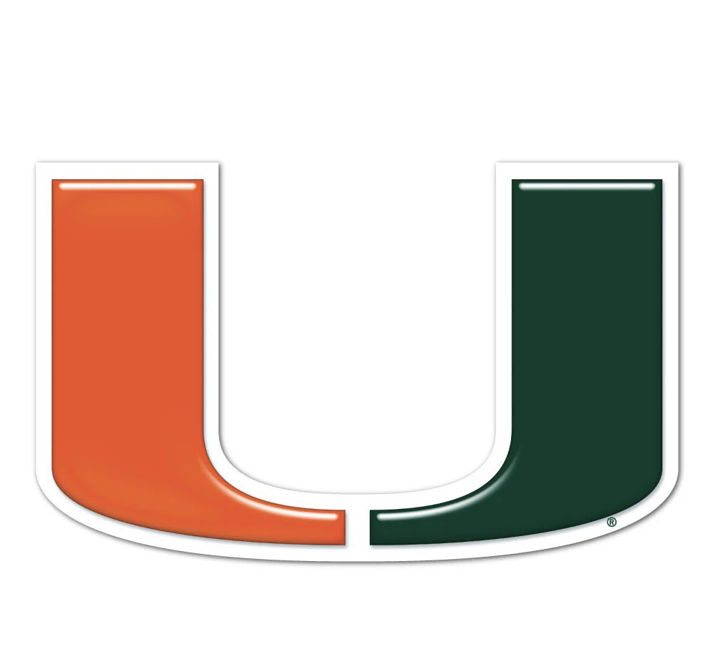 After an amazing conversation with the University Of Miami Staff, I am pleased to announce that I have received an offer from “The U” #GoCanes 🧡💚 @coach_cristobal @CoachLGuidry @CanesFootball @SierraCanyonFB @GregBiggins @247Sports @adamgorney @On3sports @_UnderTheRadar_ #TheU