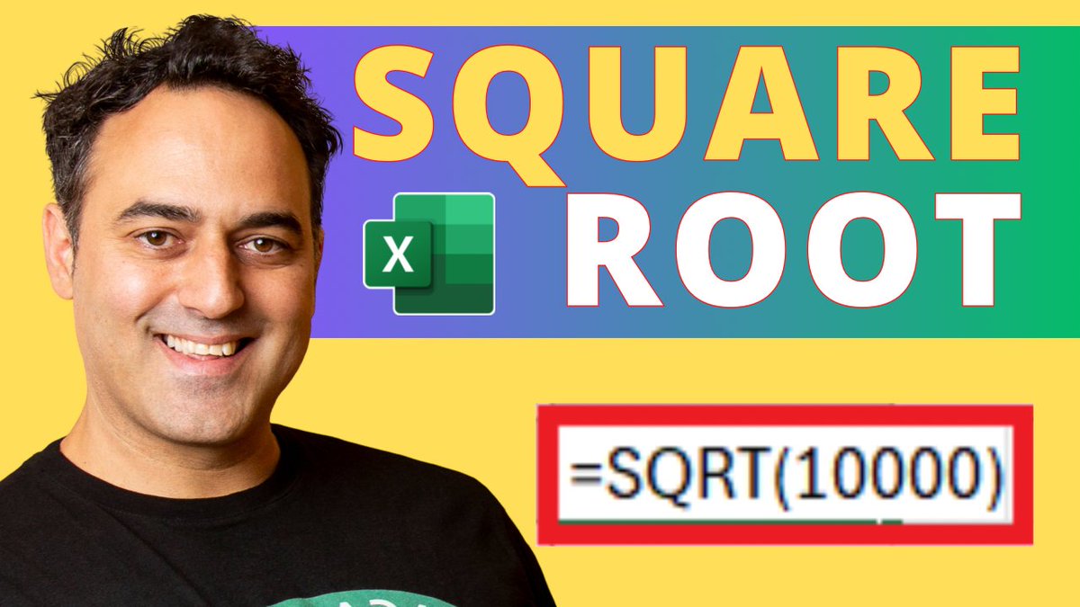 Calculate Square Root in Excel with SQRT Function Read our Free Step-By-Step Blog tutorial which has a downloadable practice workbook and video. Click the link below 👇👇👇 myexcelonline.com/blog/calculate…