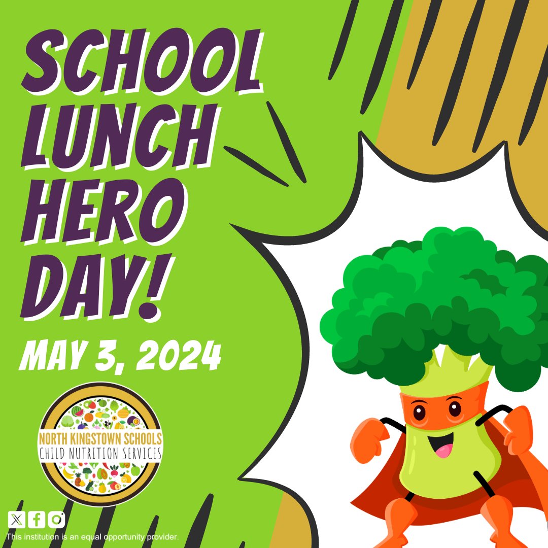 Time to countdown to School Lunch Hero Day - let's honor those who keep us fueled up! ⏳🥗

@nk_schools #NorthKingstownRI #NorthKingstownRhodeIsland #RhodeIsland #RIschools #WashingtonCounty