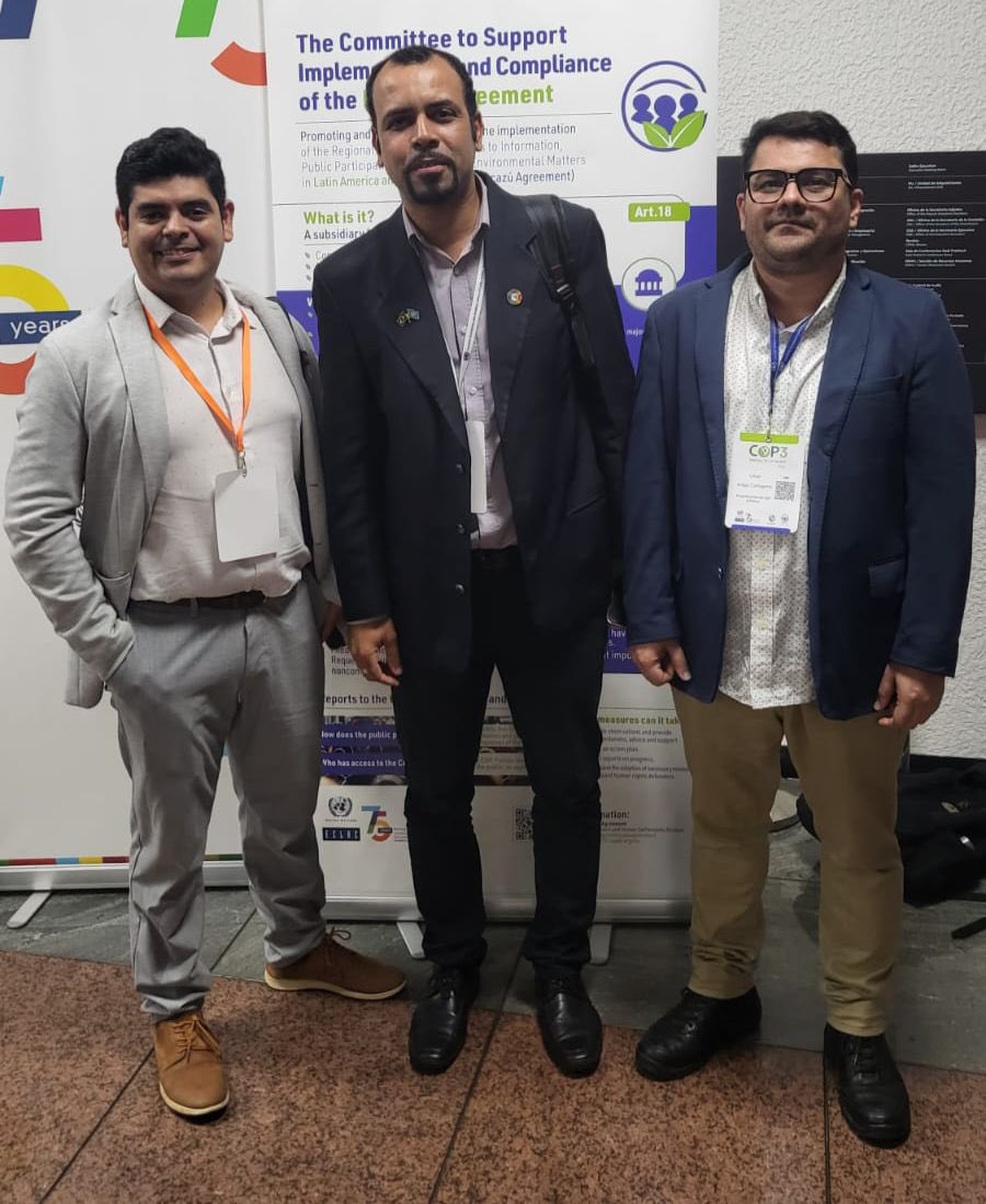 Miembros de #GCAP_LAC participando  en #COP3 sobre el #AcuerdodeEscazu e interviniendo en momentos de espacio de sociedad civil.