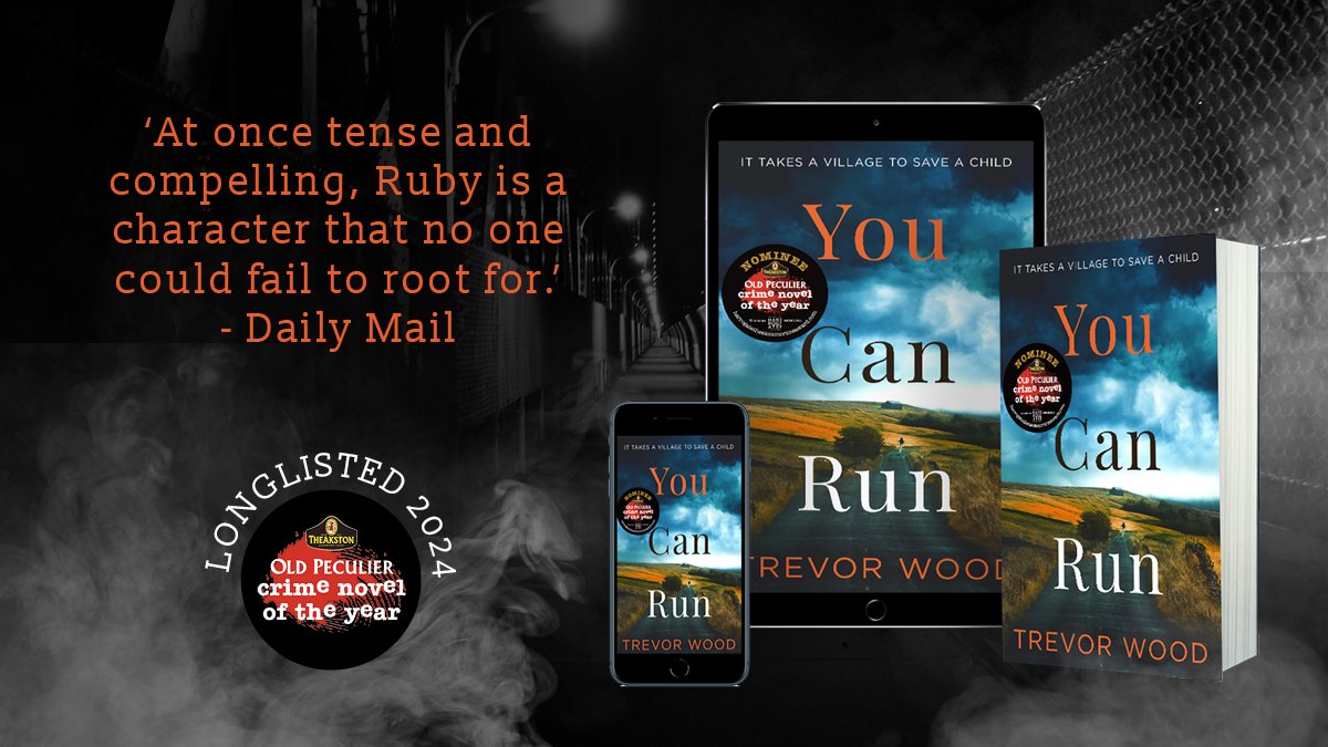 Thrilled to announce that You Can Run has been longlisted for the Theakston Old Peculier Crime Novel of the Year 2024! Voting is open til Thursday 16th May and I’m going to need all the help I can get! You can vote here bit.ly/TheakstonsAwar… #TheakstonsAwards #TheakstonsCrime