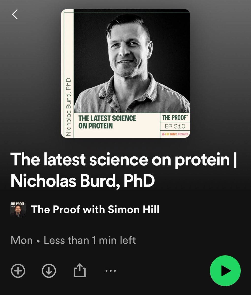 Darren Candow, PhD, CSEP-CEP, FISSN (@darrencandow) on Twitter photo This was excellent! Definitely recommend checking it out 💪
#protein <a href="/Nicholas_Burd/">Nicholas Burd</a> <a href="/theproof/">Simon Hill MSc, BSc (Hons)</a>
open.spotify.com/episode/4vIGOm… This was excellent! Definitely recommend checking it out 💪
#protein <a href="/Nicholas_Burd/">Nicholas Burd</a> <a href="/theproof/">Simon Hill MSc, BSc (Hons)</a>
open.spotify.com/episode/4vIGOm…