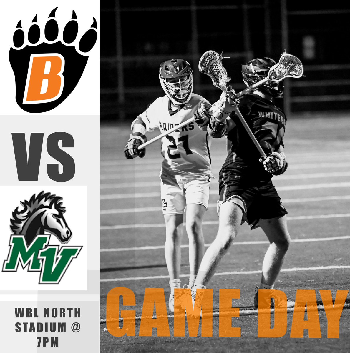 Come cheer on the Bears Lacrosse team tonight at home! Varsity @ 7PM | JV @ 5:30PM