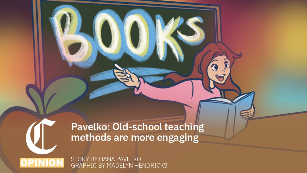 CSUCollegian's tweet image. Technology has taken over the world, but the reality is that technology isn&apos;t as great of a resource for students because they allow students more time to be distracted from what is going on.

collegian.com/articles/opini…

Graphic by Madelyn Hendricks

#oldschool #teaching