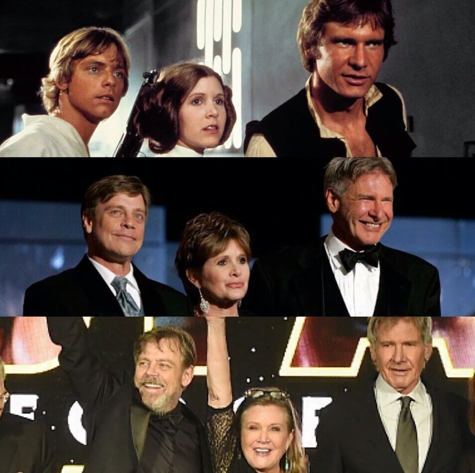 MaraJadeSkywalk's tweet image. #StarWars #TheBigThree #MarkHamill #CarrieFisher #HarrisonFord