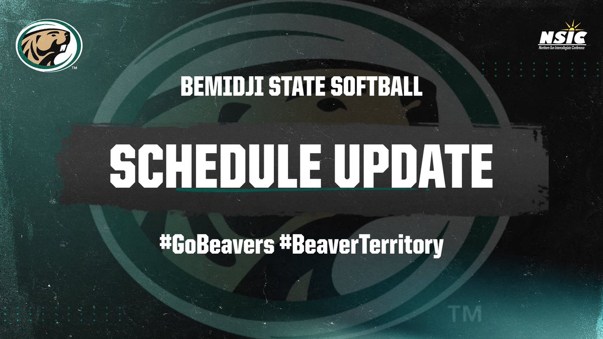 🚨 SCHEDULE UPDATE 🚨 Due to forecasted rain, Sunday's doubleheader against MSU-Moorhead has been moved up to Friday at the BSU Softball Field. BSU will now play Friday-Saturday against the Dragons and Wolves and honor their seniors Saturday. #GoBeavers #BeaverTerritory