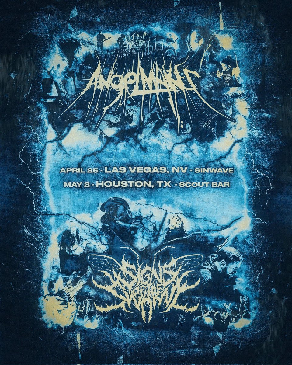 ANGELMAKER x @signsoftheswarm coming at you with two off-day shows... Starting with Vegas TOMORROW 

Tickets are getting low so be sure to snag yours! 
🎟️VEGAS: sinwavevegas.com
🎟️HOUSTON: scoutbar.com