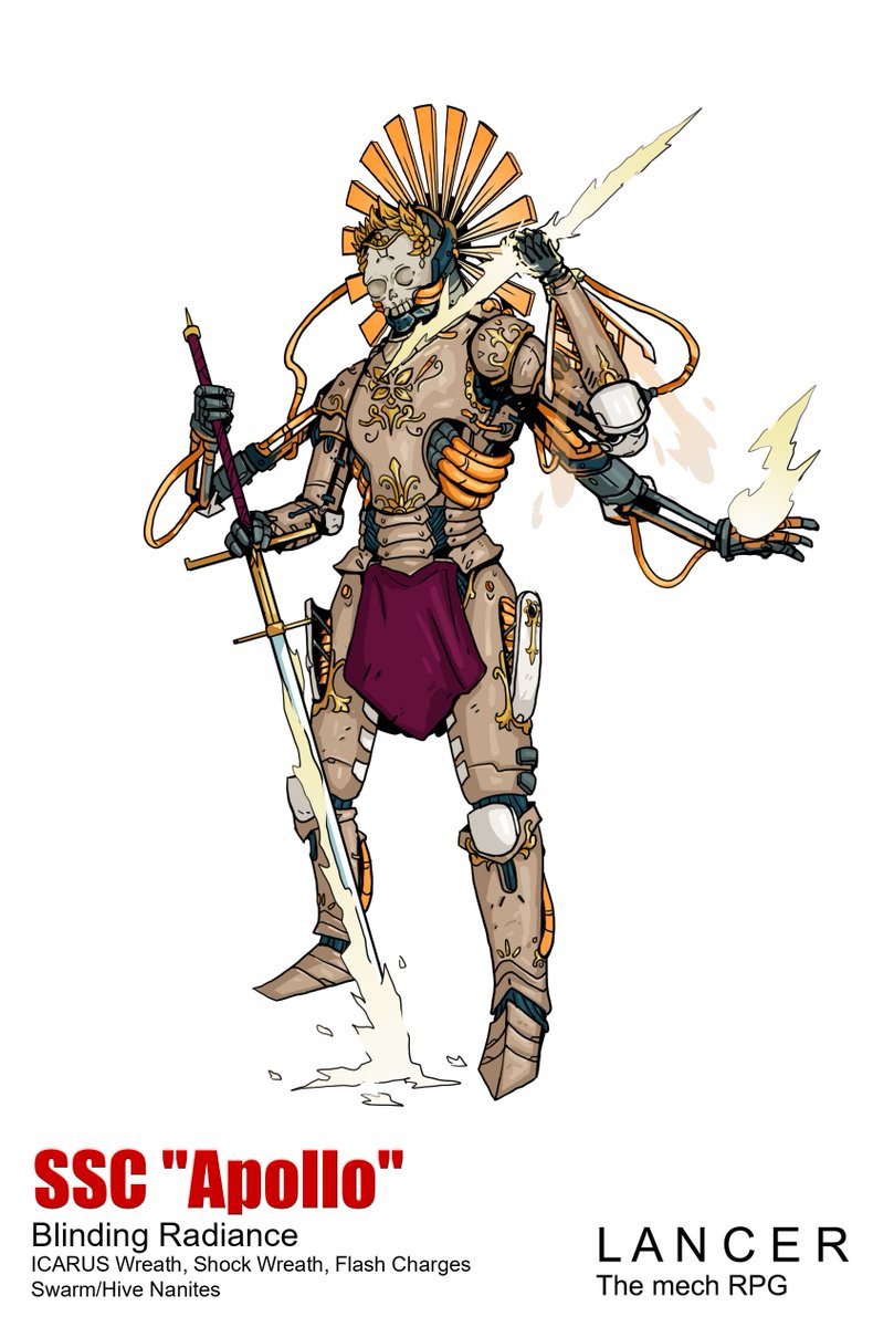 SSC - Apollo, formerly the SSC SKELETONIZER Metalmark alt #lancerRPG #mecha