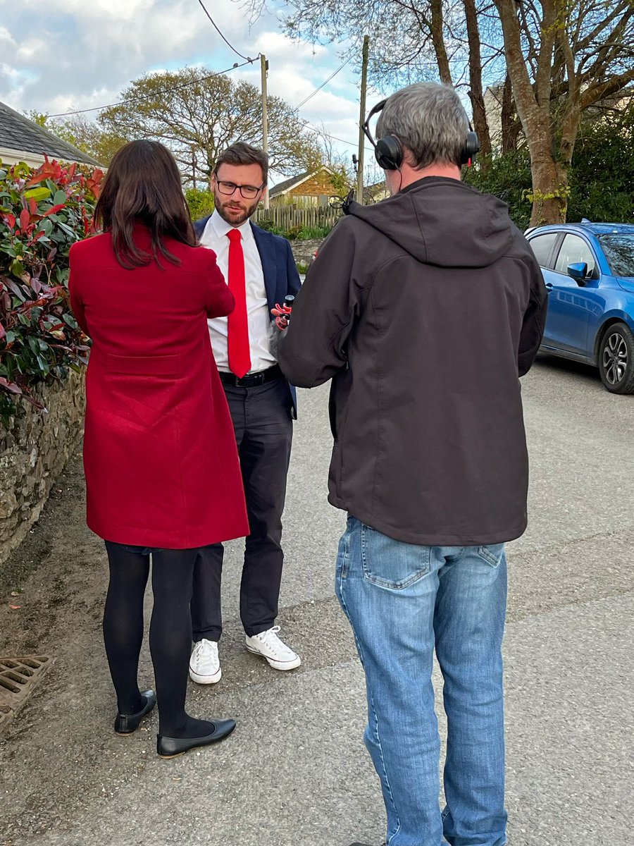 After a great canvass in #Millbrook organised by the brilliant @Kate4Kernow, I recorded a segment with @BBCNews. #Cornwall #Devon #Rame #Millbrook #Kernow #BBC
