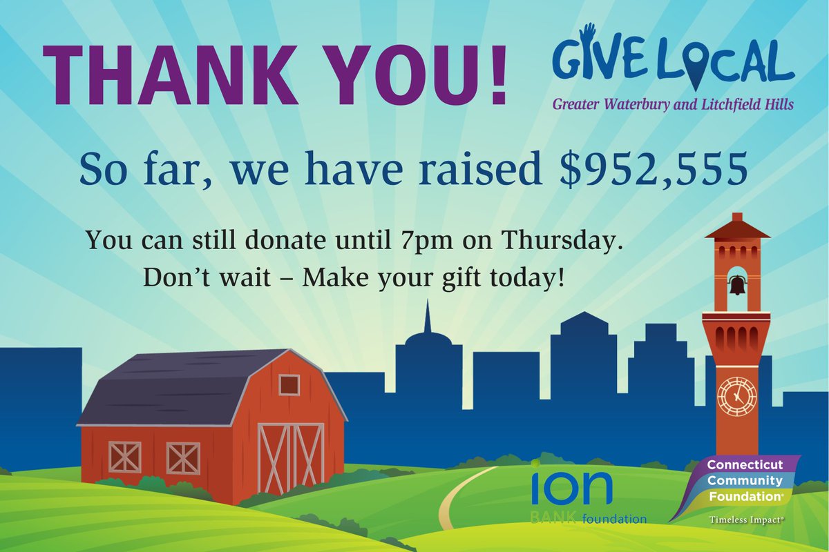 Thank you to everyone who have generously donated! Your support means the world to us. However, there's still much ground to cover. We urge you to make a gift to the causes you care about. Together, let's seize this opportunity to create lasting impact. givelocalccf.org