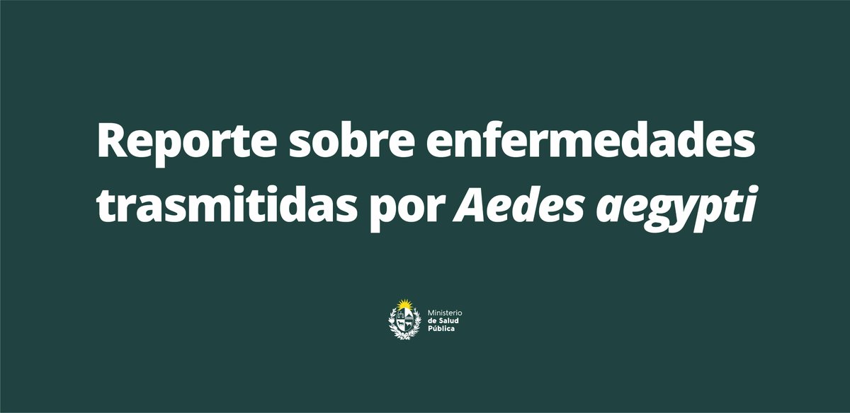 | Reporte diario sobre enfermedades trasmitidas por Aedes aegypti correspondiente al 24 de abril de 2024 | ➡️ gub.uy/ministerio-sal…