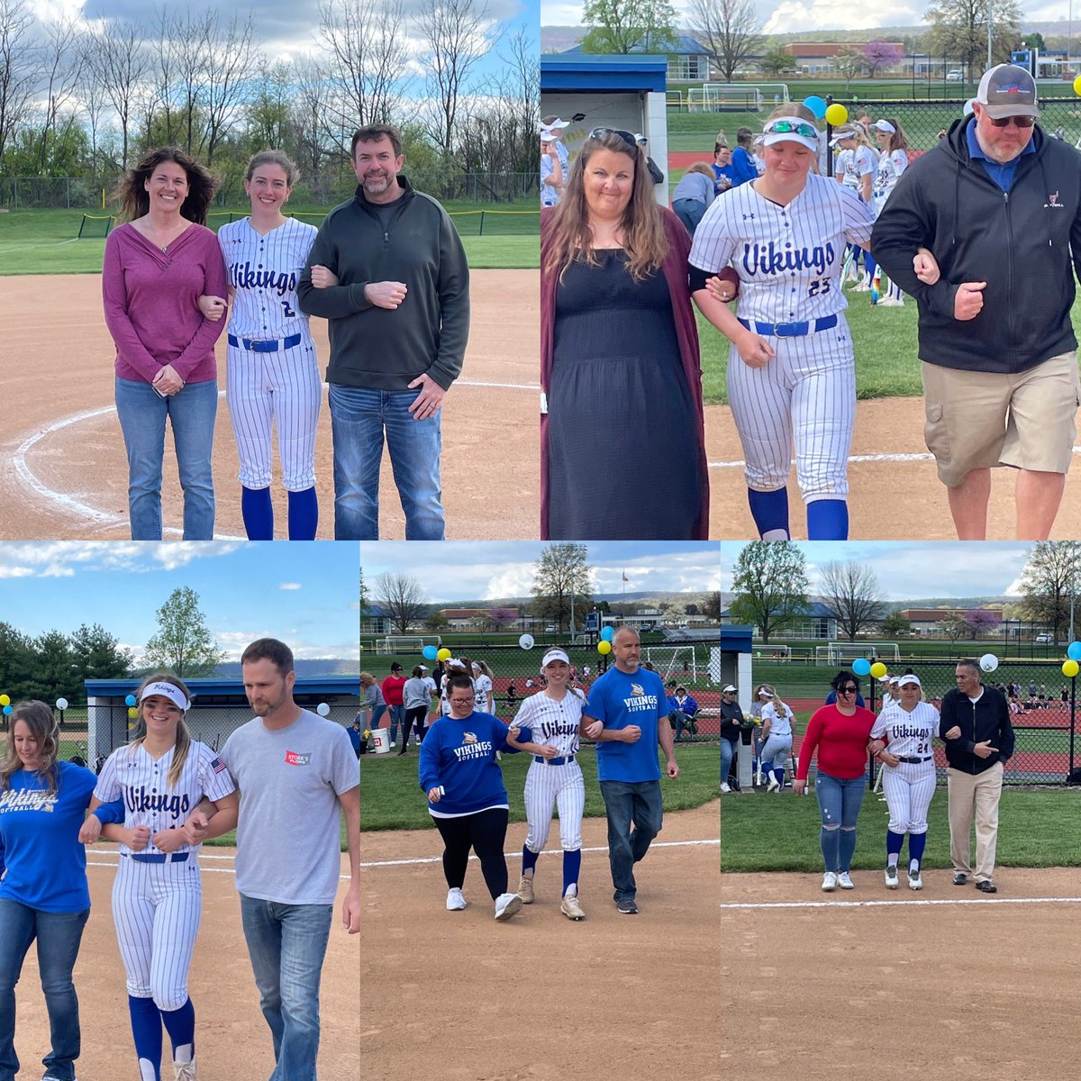 Congratulations to our softball seniors; thank you for everything you have given to NL Softball. #vikingproud 🔵🟡🥎 @LebCoSports1