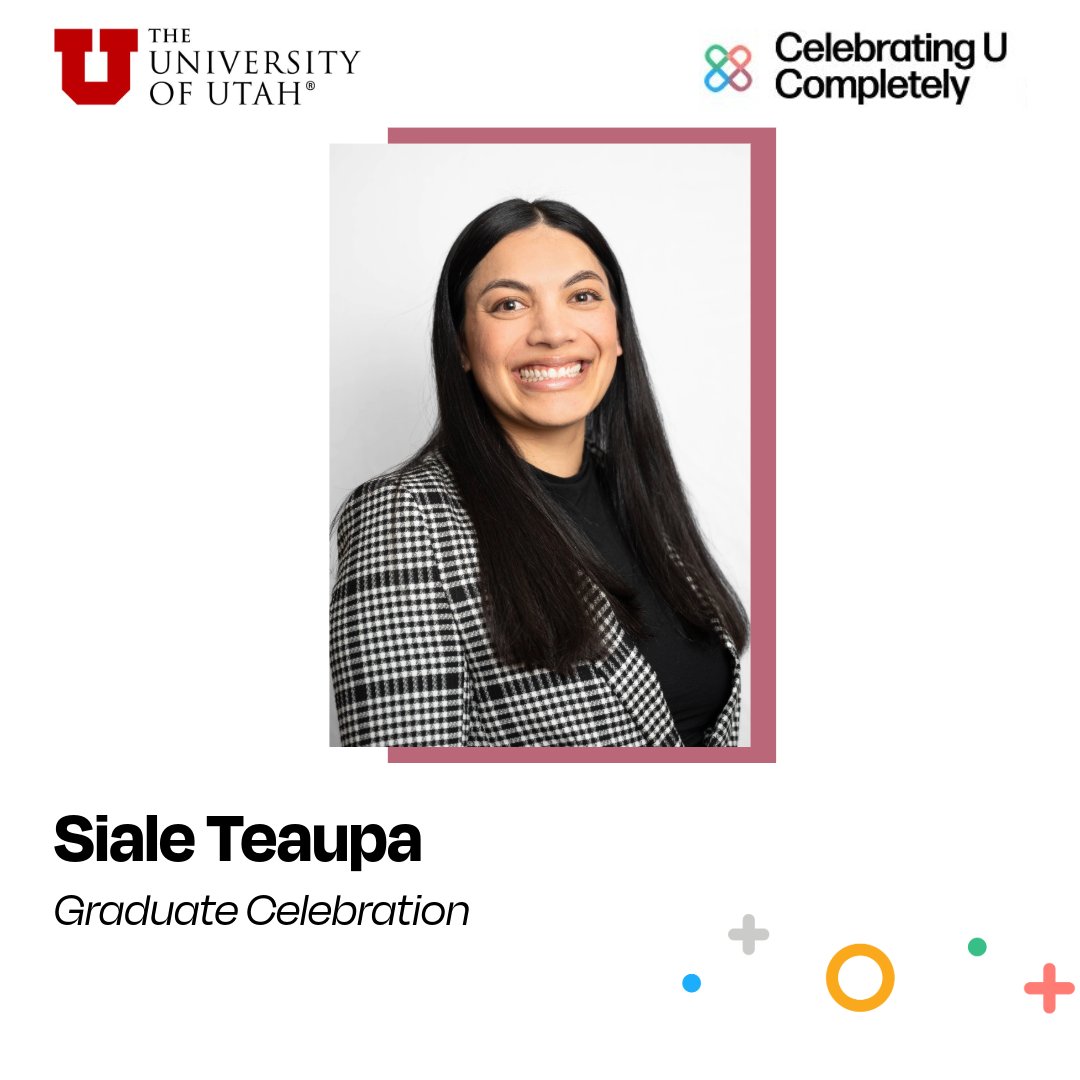 💫 Congratulations to Siale Teaupa 💫 'Siale Vaitohi Teaupa was born and raised in Utah. She is a proud Pasifika woman and enjoys serving the Pacific Islander community. [...]' ~ Siale Teaupa 💻 loom.ly/iwwdL9o @uutah @SVteaupa
