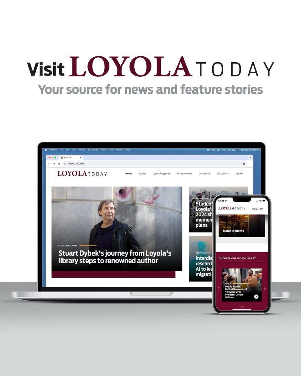 Loyola University Chicago is excited to announce the launch of Loyola Today, a dynamic digital platform serving as the central hub for the University's latest news, feature stories, press releases, and more. To explore the latest news and features visit news.luc.edu/stories/news/l…