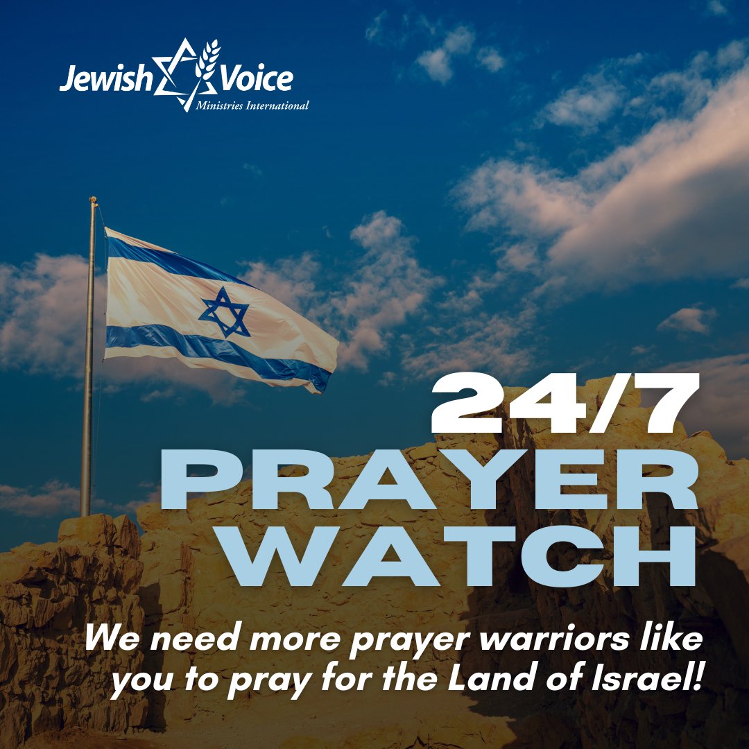 Shalom, friends! Add your name to the prayer calendar (see link below) to help us leave no hour un-prayed for with regard to Israel & the Jewish people! ​ Here's the link 👉 ow.ly/WL8U50RiuOp