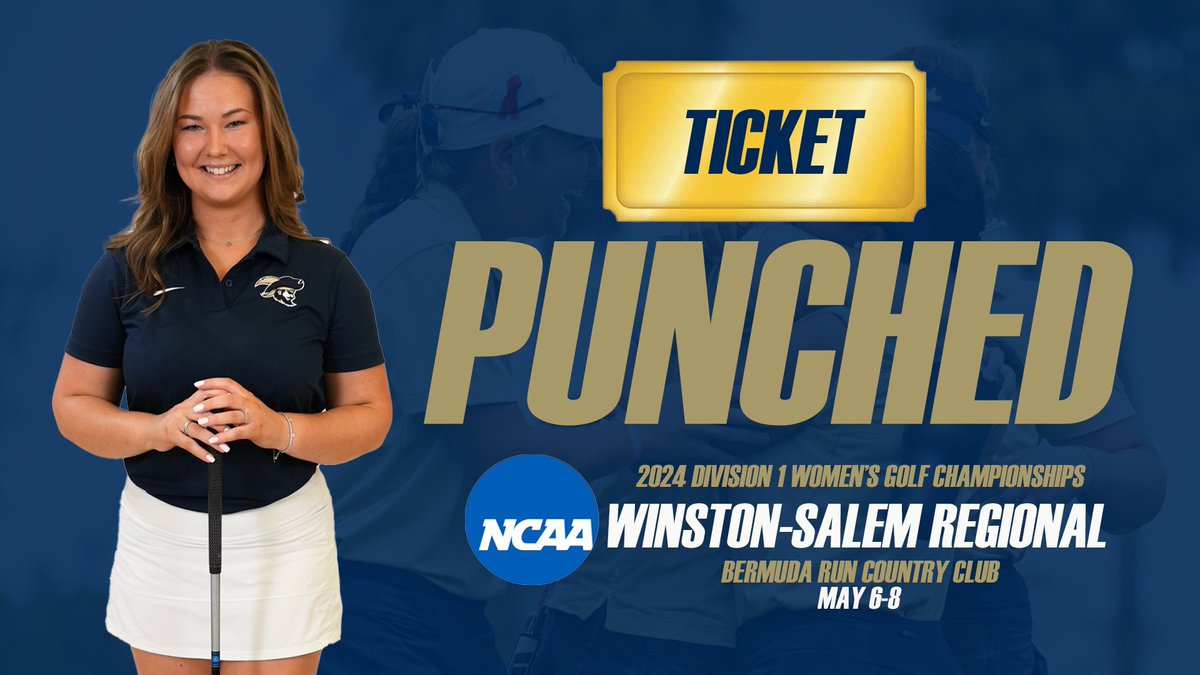 CSUBucsWGolf's tweet photo. 𝐖𝐄'𝐑𝐄 𝐈𝐍!! 🎟️🥊

We are heading to Bermuda Run, N.C. to compete with the defending National Champions, Wake Forest, in the Bermuda Run Regional!!

🗓️ May 6-8

#BucStrong https://t.co/AcCDdZDz92