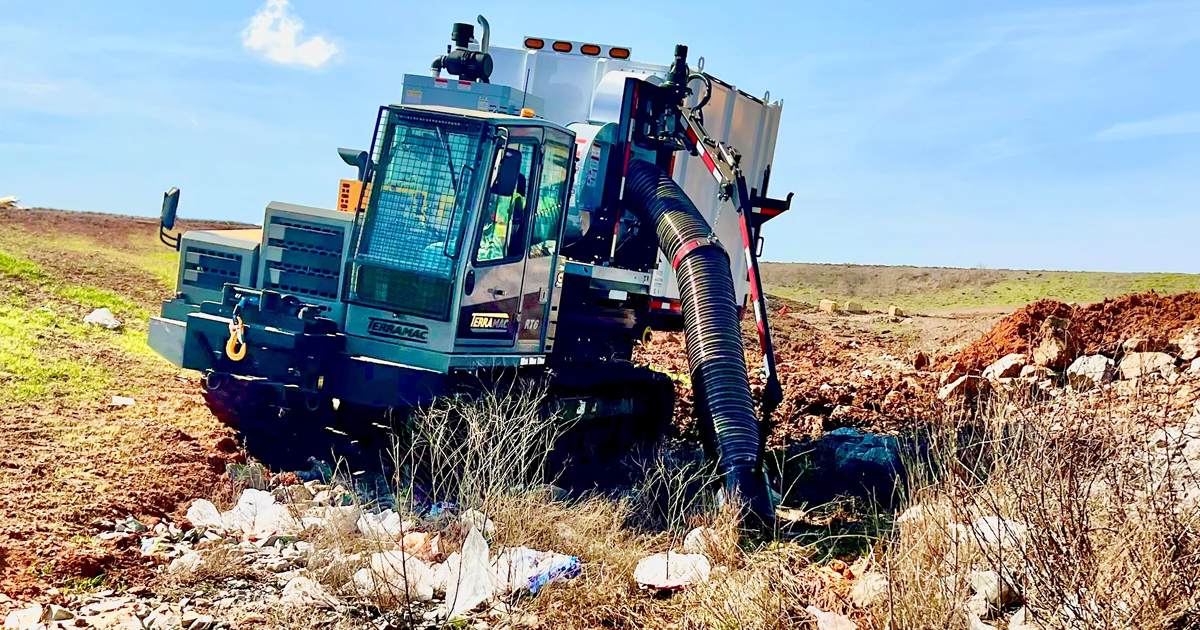 Simplifying litter collection using the Terramac Debris Collection unit will significantly decrease manpower required for landfill maintenance. Stop by our Terramac booth #3807 at WasteExpo, May 7-9 to see for yourself! #Terramac #DebrisCollectionUnit #SWANA #LandfillManagement