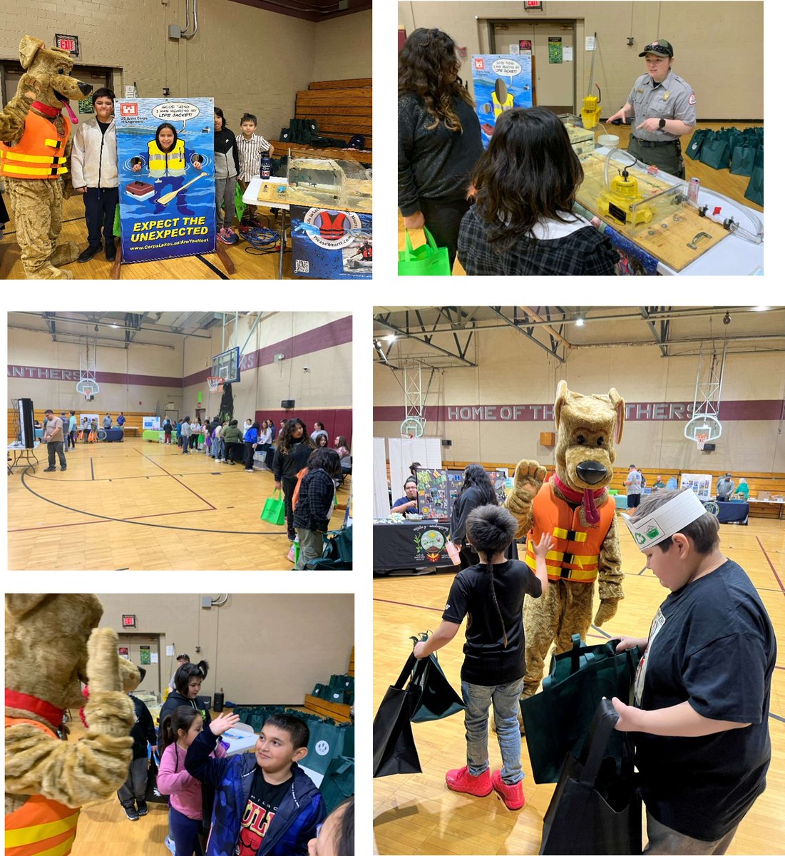 Our Northern Headwaters’ staff participated in an #EarthDay event hosted by the Leech Lake Band of Ojibwe. Park Rangers staffed tables throughout the event, providing activities including explaining how a dam works as well as their potential dangers. #BuildingStrong #USACEMVD