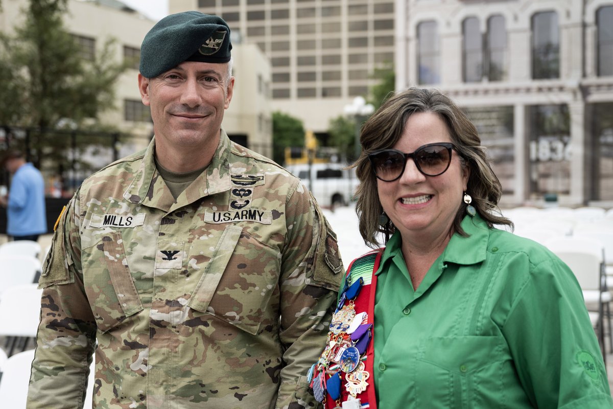 Army 💪 Strong, right at our own Fiesta! 🎉 Army Day at the Alamo was great, and thanks to all who attended! These festivities help honor and celebrate the enduring relationship between San Antonio and the U.S. military. #FiestaSanAntonio