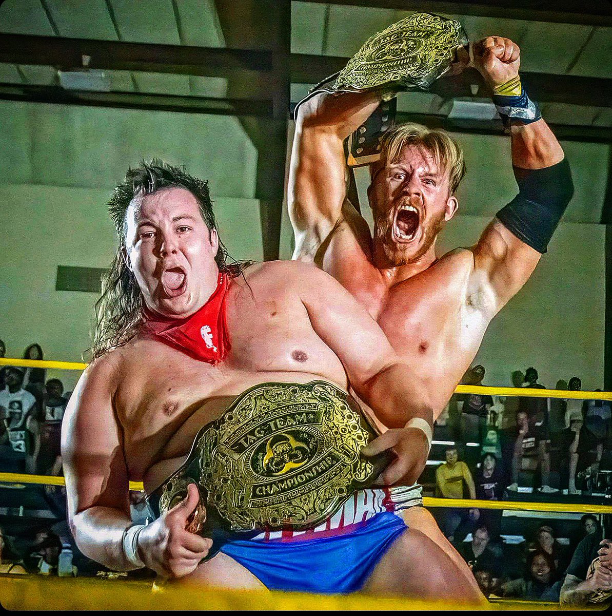 Sean_Legacy1's tweet photo. Super. 🏆
@Viral_Pro @Fluffman_Cometh
💪🏻Buff&Fluff🍴Connection 🤙🏻
#buffandfluffconnection #super #seanlegacy #fluffman #tagteamchampions #tagteam #prowrestling #prowrestler #galaxysonlyhero #bodypositive https://t.co/0rP8RR5hGr