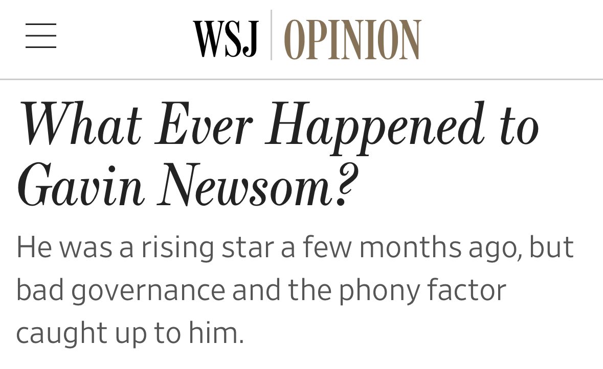 The Newsom presidential bubble has burst. We've exposed the disaster he's made of California, and the national party wants nothing to do with him.