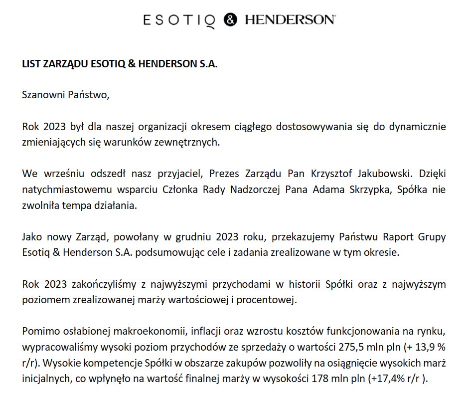 RobertPietraga's tweet photo. #PrezesiListyPisząAmyJeCzytamy 🇵🇱 #akcje
🔸 #esotiq
Sezon na listy w pełni.
Poniżej kolejny list do akcjonariuszy.
#ike #ikze #inwestycje https://t.co/IbDROlejoa