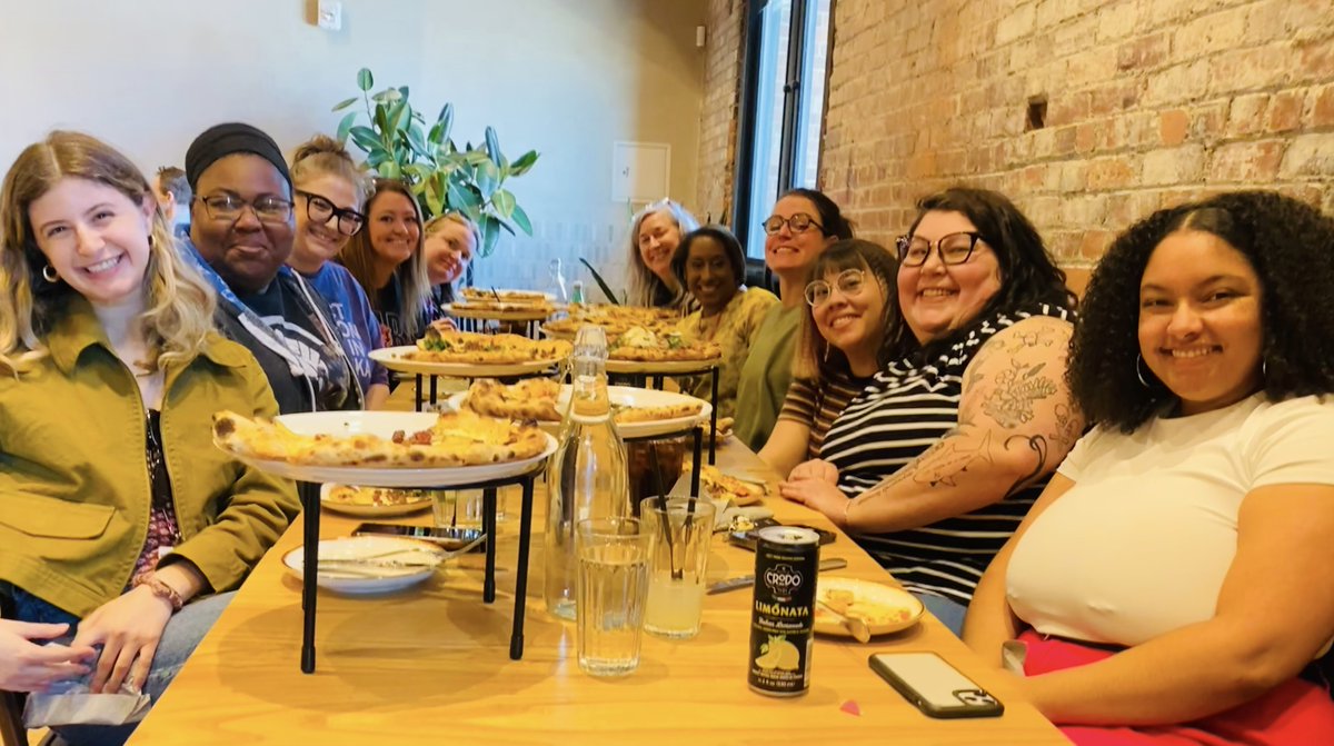 Today, over pizza, we talked about the recently ended #NEleg session, advancing gender equity through effective policy solutions and how to stay in community through it all. Super grateful for this team! 🍕🤩✨