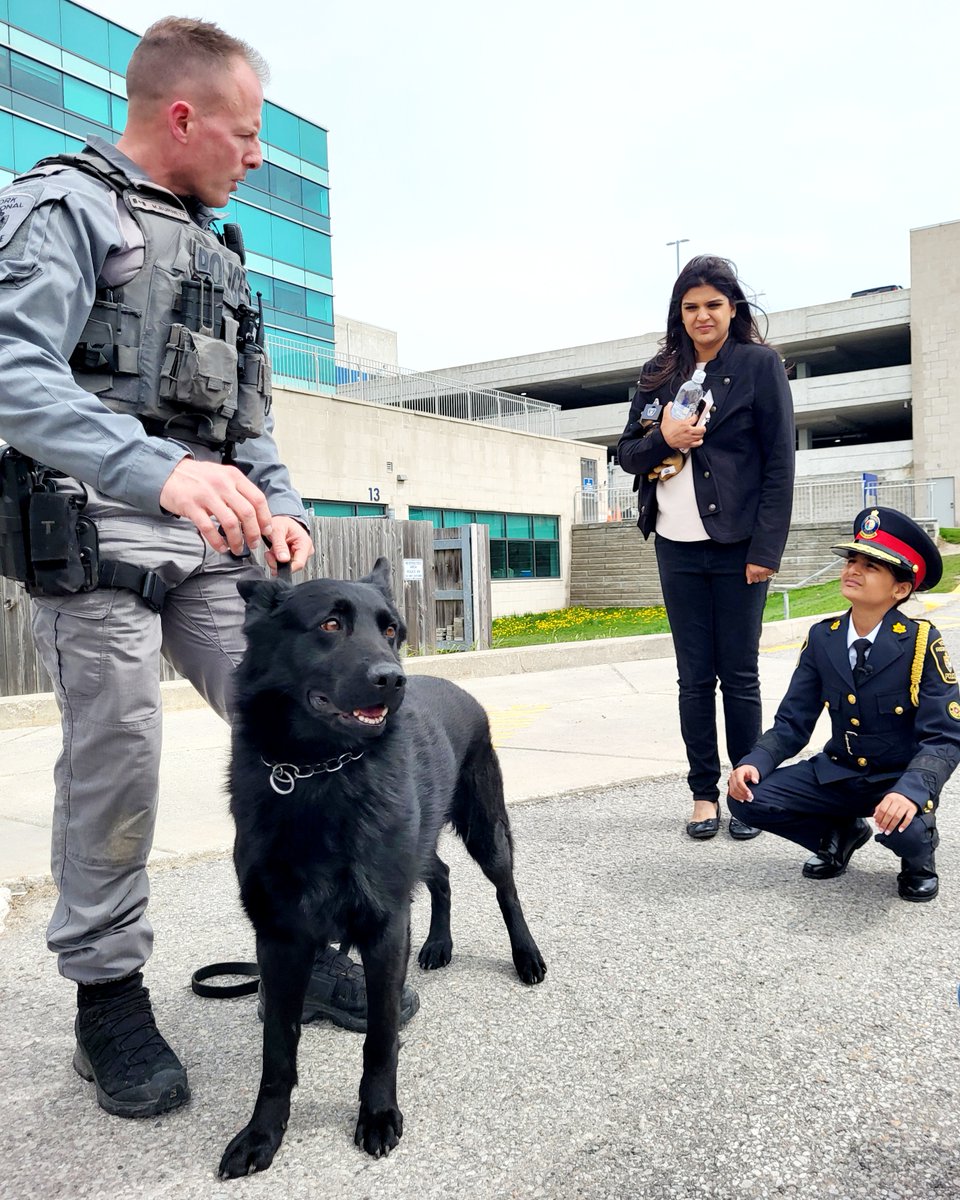 With great power comes great responsibility...and a cool uniform. Grade 5 student Amanah Datoo took the reigns as @YRP Chief for a Day so @chiefmacsween could take a well-deserved day off. Chief Amanah ran a tight ship, visiting several units on her day as top cop. #YRP