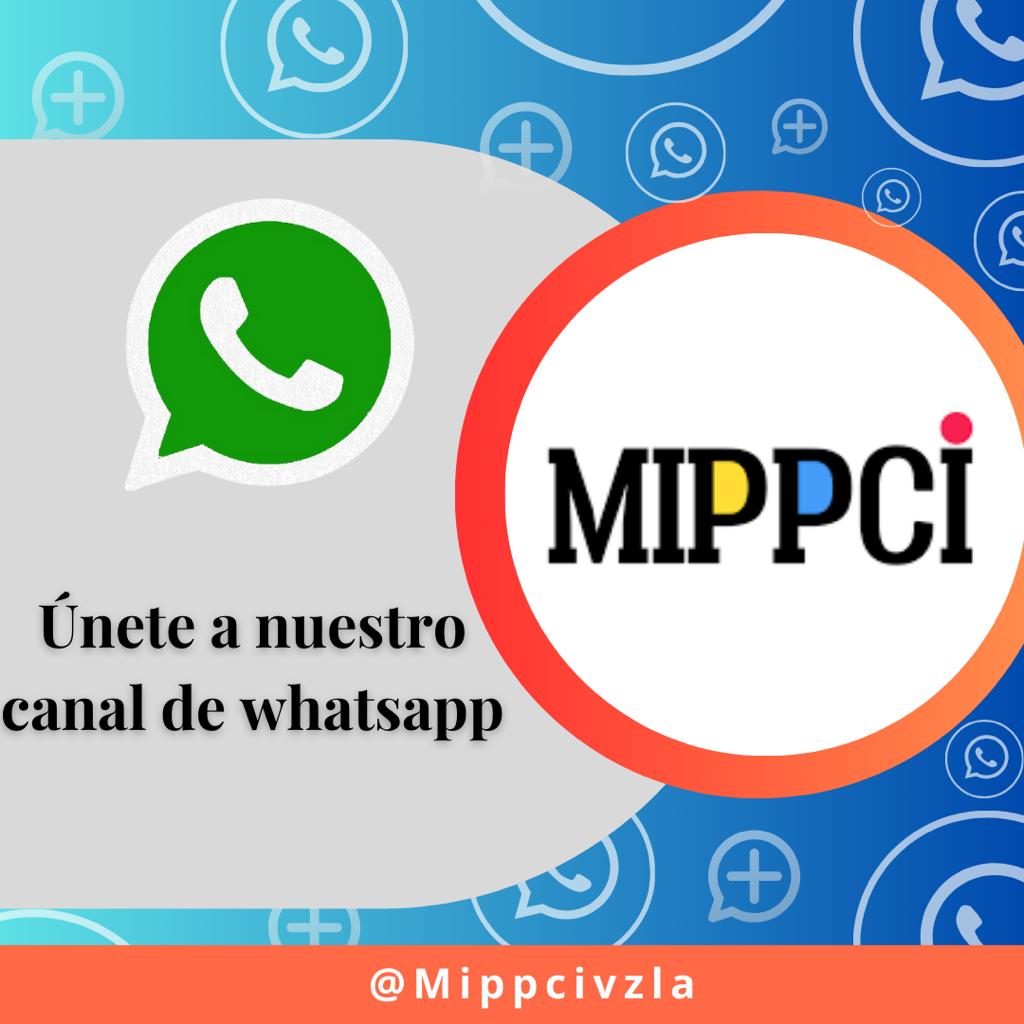 📌 𝙄𝙣𝙛𝙤́𝙧𝙢𝙖𝙩𝙚📱 ¡Conéctate con nosotros en el canal de WhatsApp del MIPPCI! descubre todas las noticias de importancia nacional 📱💻 Únete a nuestra comunidad y mantente informado, dale clic al enlace de abajo 👇 whatsapp.com/channel/0029Va…