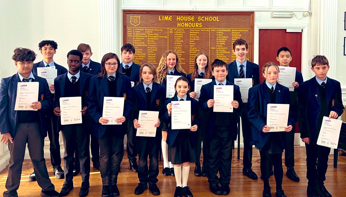 It was lovely to celebrate with some of our students today as they received their LAMDA certificates. Every one a merit or distinction! We’re so proud of you all!