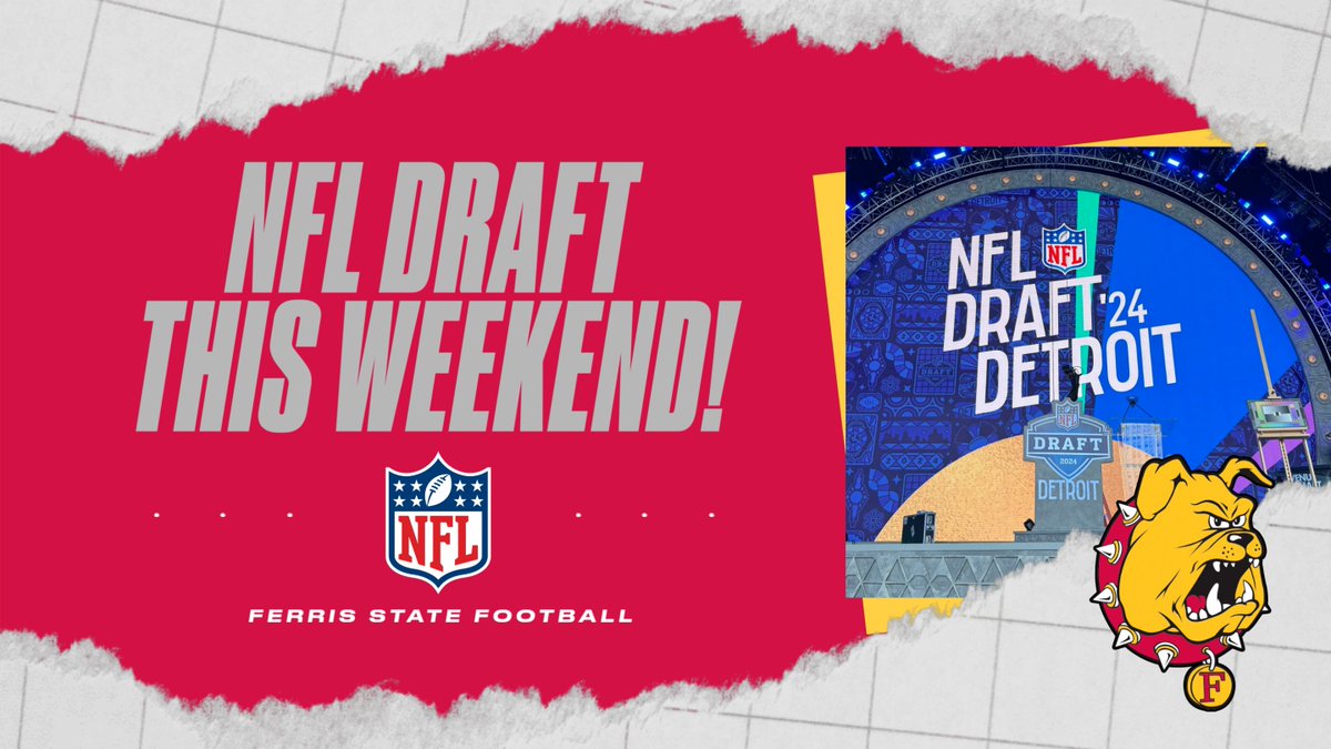 NFL DRAFT! Ferris State Football alums await this week's NFL Draft in Detroit, hoping to hear their names called or sign as a free agent following the draft! Go Dawgs & Good Luck! tinyurl.com/ywe2w9hr @FerrisFootball